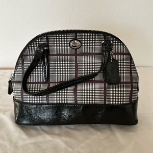 NWOT Coach Peyton Glen Plaid Dome Cora Satchel